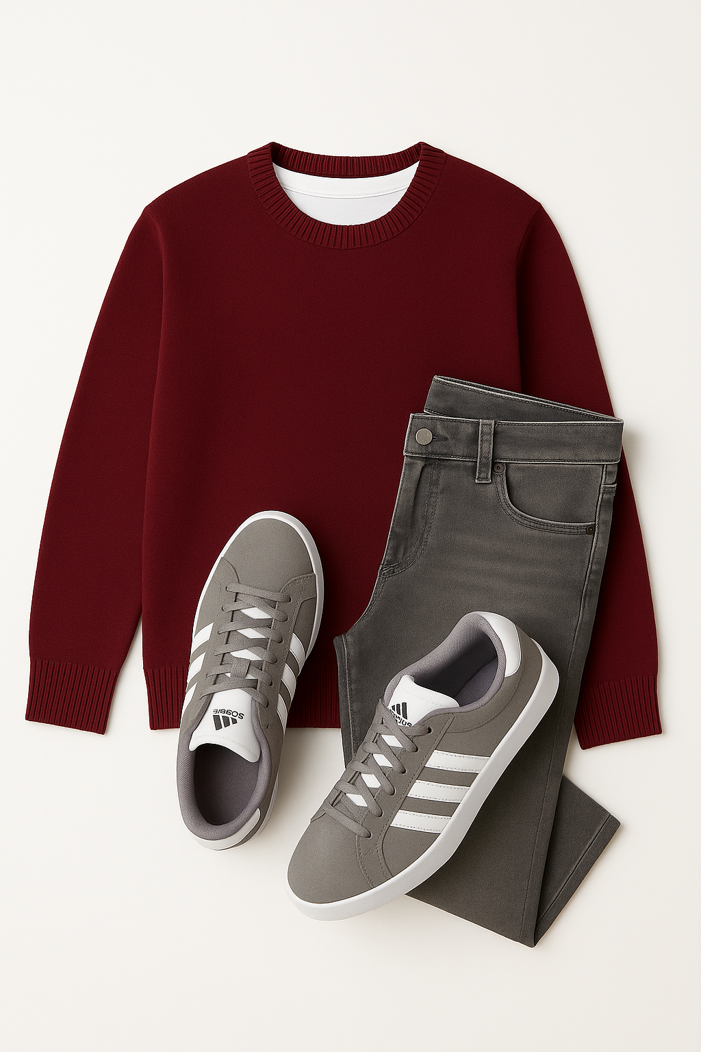 Casual Layered Outfit Collage