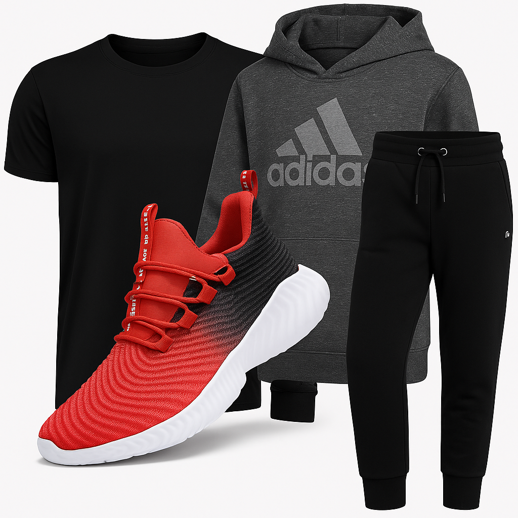 Corrected Athletic Outfit Collage